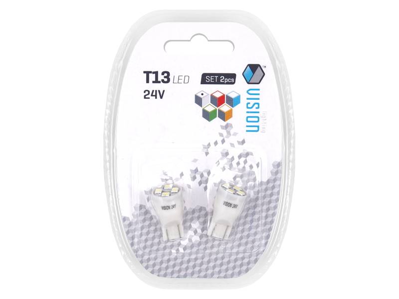 Ż.VISION 24V LEDx 4 T13 SMD CANBUS 2szt biała
