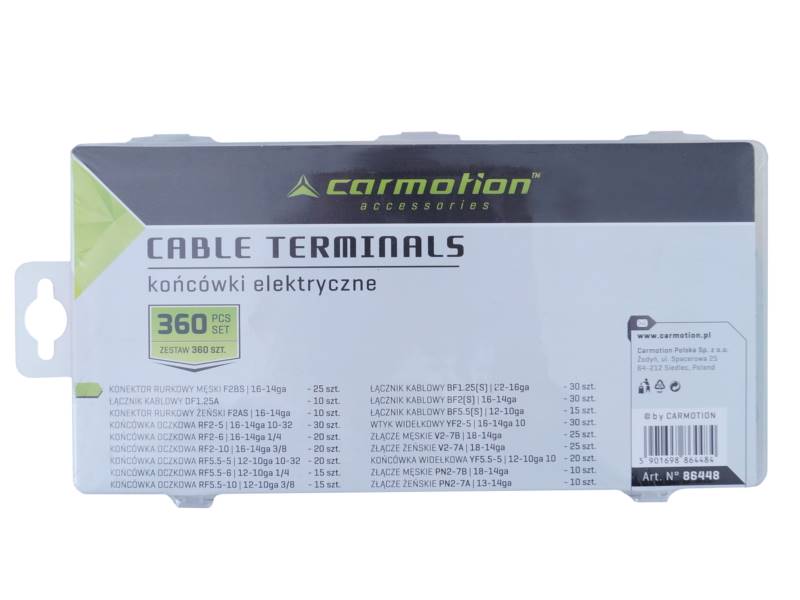 ZESTAW KOŃCÓWEK ELEKTRYCZNYCH 360szt