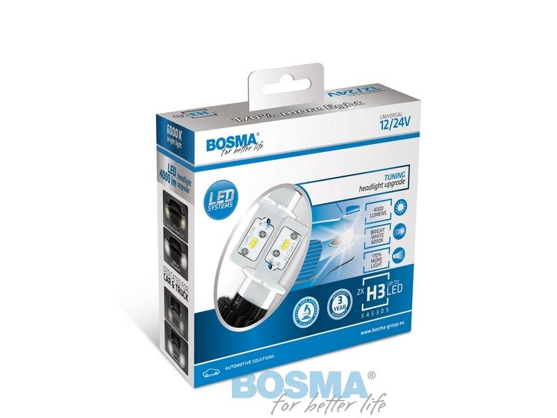 Ż.12/24V LED H3- 6000K 4000lm KPL 6421 BOSMA