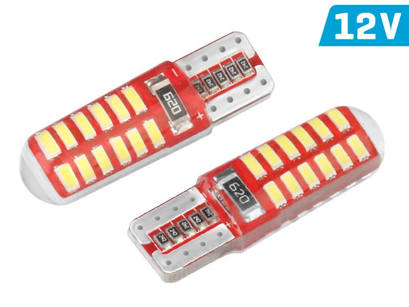Ż.VISION 12V LEDx 24 W5W T10 SMD CANBUS BIAŁA 2szt