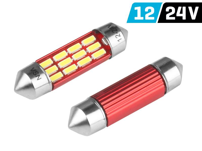 Ż.VISION 12/24V LEDx12 SV8.5 36mm SMD CANBUS 2szt