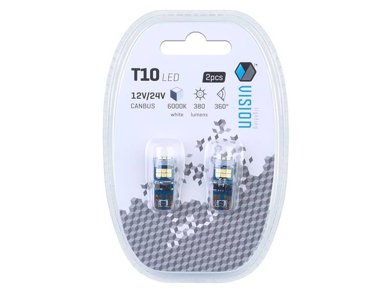 Ż.VISION 12/24V LEDx18 T10 SMD CANBUS BIAŁA 2szt