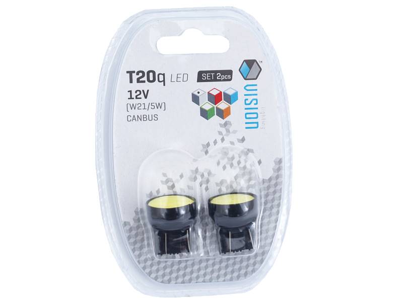 Ż.VISION 12V LEDx  1 W21/5W COB CANBUS biała 2szt