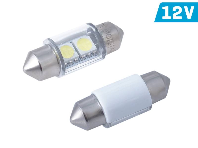 Ż.VISION 12/24V LEDx 2 SV8,5 SMD 31mm biała 2szt