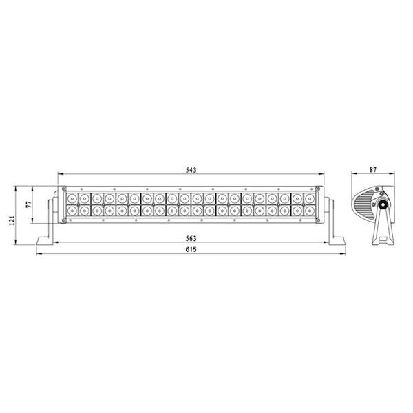 DIODA-PANEL LED  40xLED 630mm LB0004