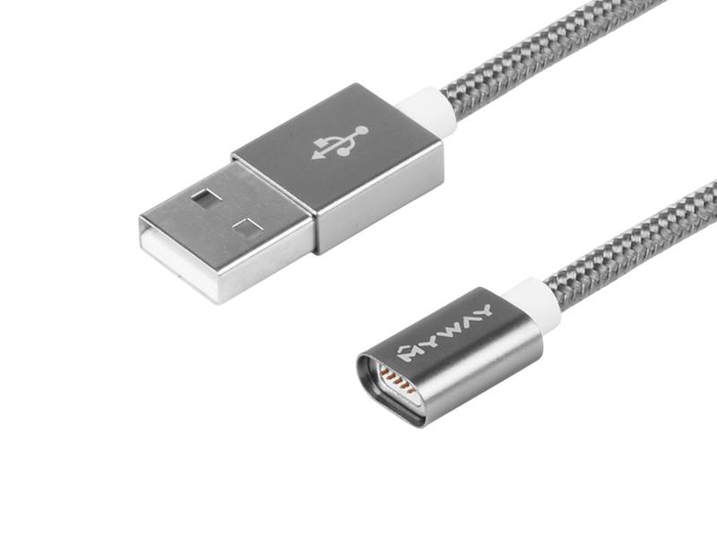 KABEL MYWAY ład.i synch.120cm USB / magnes