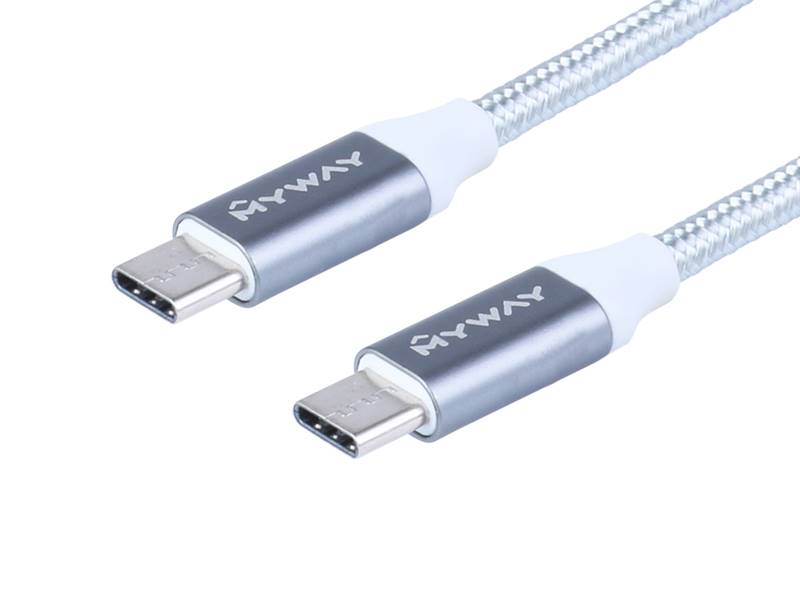 KABEL MYWAY ład.i synch.120cm USB-C x2 3,0