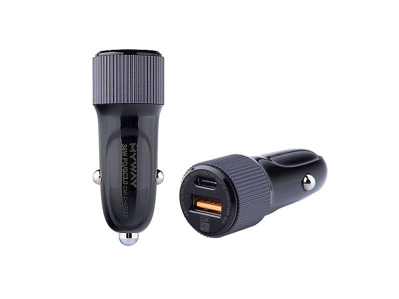 ŁADOWARKA MYWAY 12/24V 36W USB-C PD+QC3.0