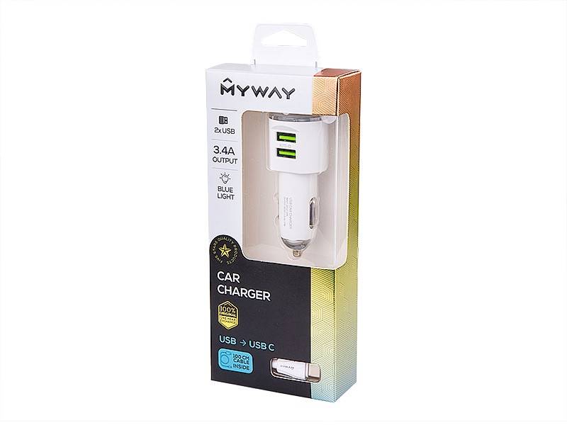 KABEL MYWAY-ład.wtyczka+USB/USB-C