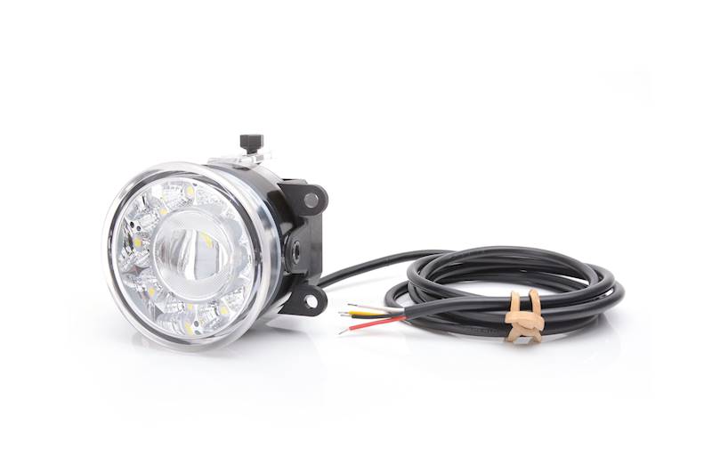 1257  W183 lampa DRL+ p/m okrągła do zabud.