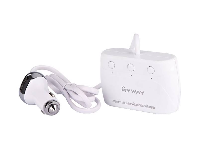 ROZGAŁĘZIACZ potrójny z włączn.+4xUSB+kab.1,2m