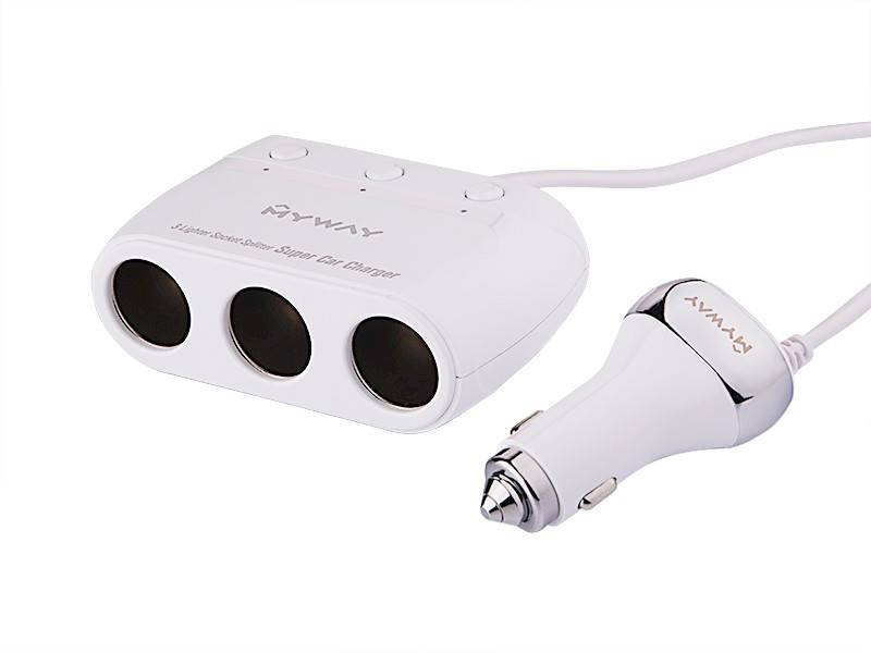 ROZGAŁĘZIACZ potrójny z włączn.+4xUSB+kab.1,2m