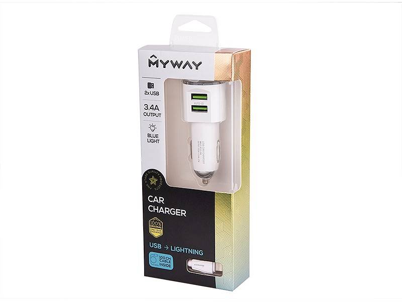 KABEL MYWAY-ład.wtyczka+USB/Lightning
