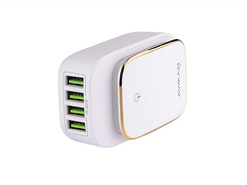 Ładowarka  MYWAY 4x USB 4.4A z dotyk.lam.+adaptery