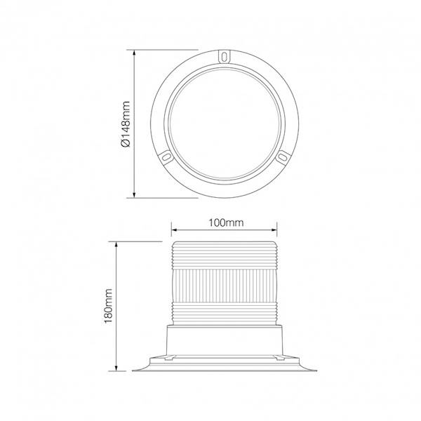 DIODA-LAM.BŁYS.EQPR65ABM-MM - magnes.190x135mm