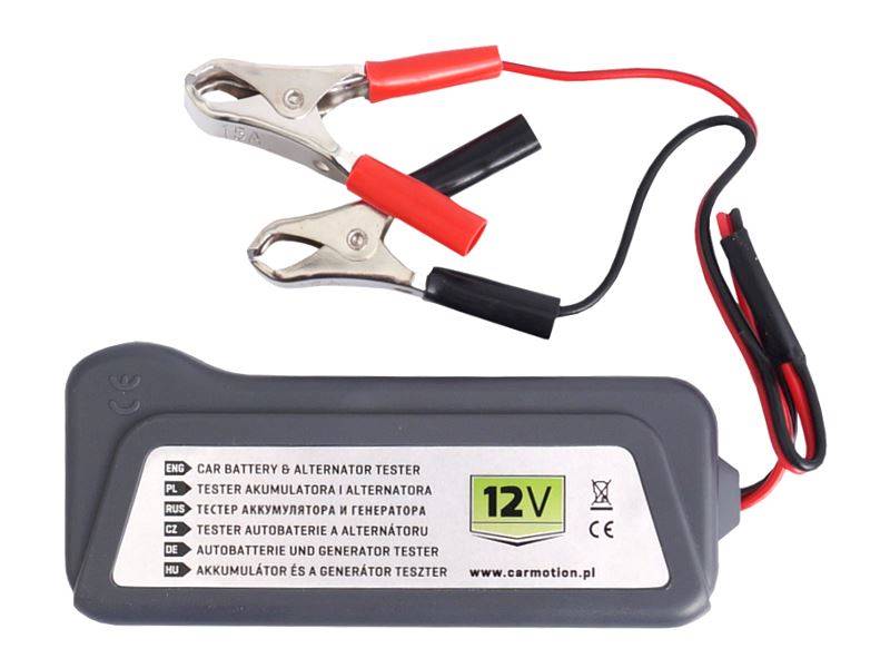 TESTER AKUMULATORÓW 12V+ krokod.