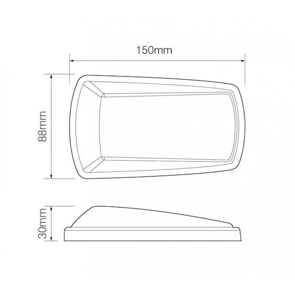 DIODA-LAM.KIER.12/24V 150x88x30 M2-M3,N1-N3 3102