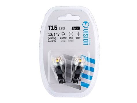 Ż.VISION 12/24V LEDx 5 WY16W T15 CANBUS BIAŁA