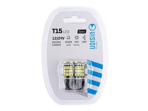 Ż.VISION 12/24V LEDx 5 WY16W T15 CANBUS BIAŁA