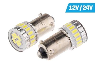 Ż.VISION 12V LEDx 18 H21W BAY9s SMD CANBUS BIAŁA