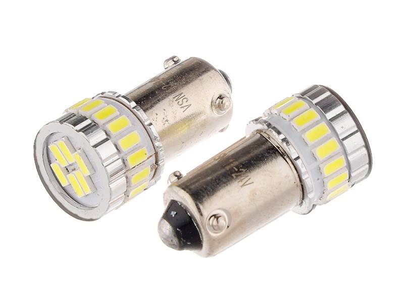 Ż.VISION 12V LEDx 18 H21W BAY9s SMD CANBUS BIAŁA