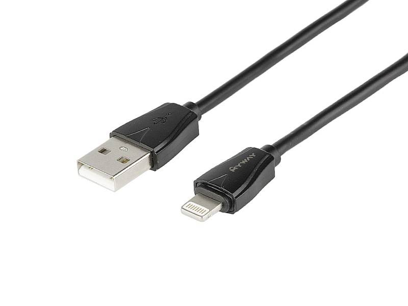 KABEL MYWAY-ład.wtyczka QC3.0 1xUSB+USB/Lightning