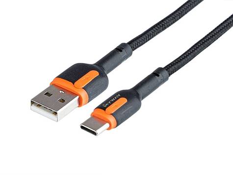 KABEL MYWAY ład.i synch.100cm USB / USB-C w opl