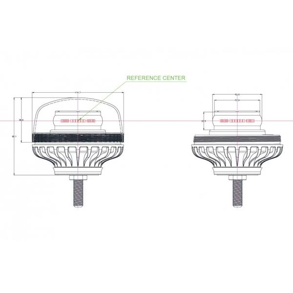 DIODA-LAM.BŁYS. 1 śruba 12LED*3W  ALR0003