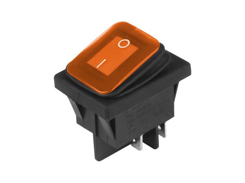 PRZEŁĄCZNIK KLAWISZ.KCD4-R 16A/250V IP65 żółty