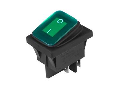 PRZEŁĄCZNIK KLAWISZ.KCD4-R 16A/250V IP65 zielo.