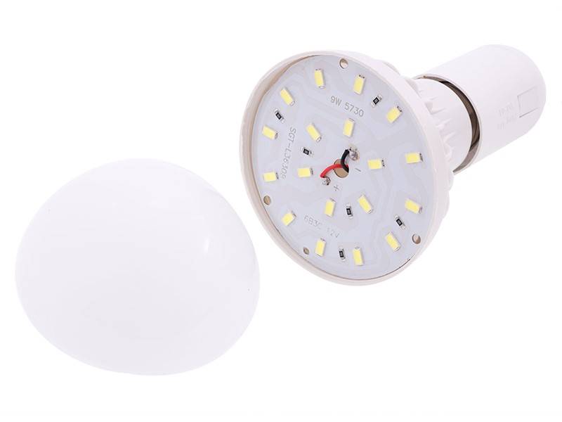 LAMPA LED 12V z zaciskami - krokodylkami