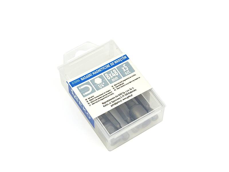 KPL NASADEK MAGNET.DO WKRĘT.8 x 48mm 1/4" 5szt