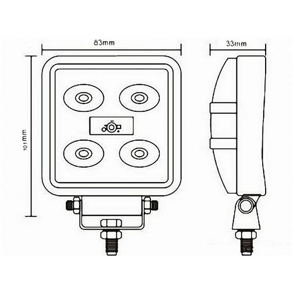 DIODA-LAM.ROB. LED CUBE L0064