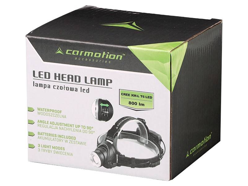 LATARKA LED czołowa CREE 9W, 800 lm, aku.4200MAH