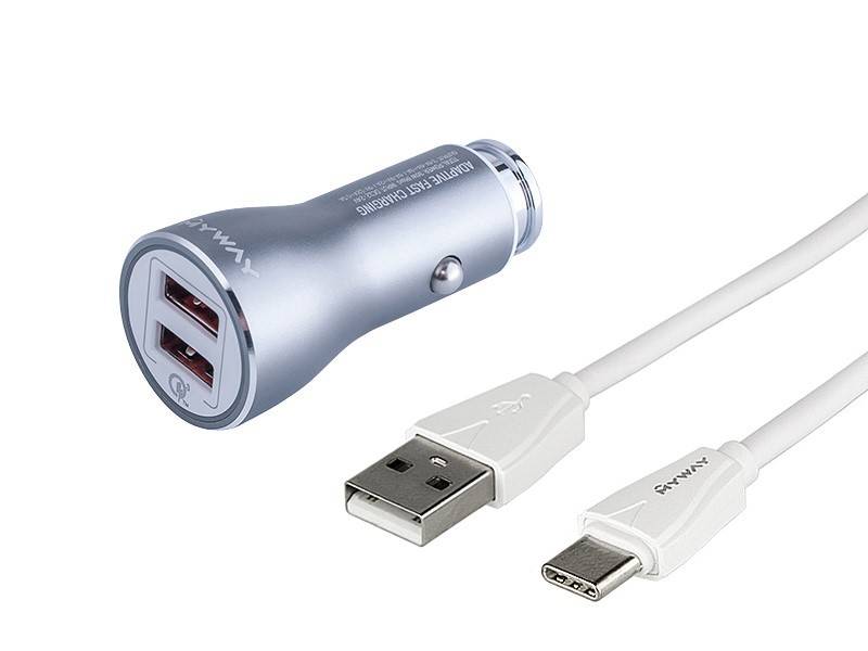 ŁADOWARKA MAWAY 12/24V 2xUSB max 4.2A USB- USB-C