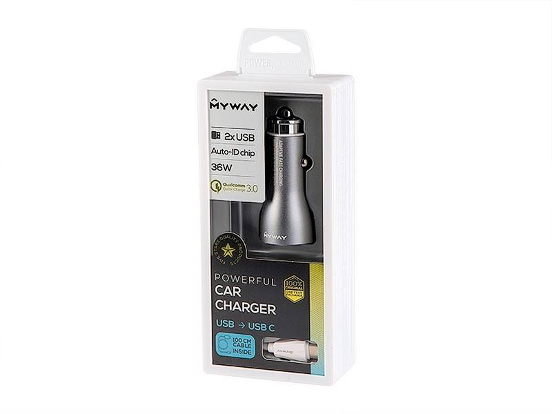ŁADOWARKA MAWAY 12/24V 2xUSB max 4.2A USB- USB-C