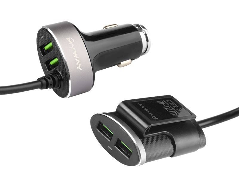 ŁADOWARKA MAWAY 12/24V 2xUSB+2xUSB 5.1A 100cm KLIP
