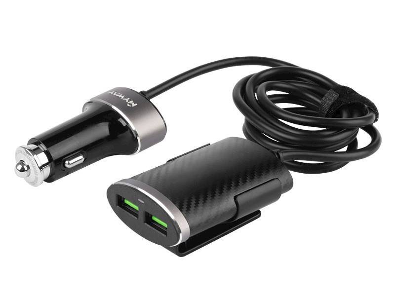 ŁADOWARKA MAWAY 12/24V 2xUSB+2xUSB 5.1A 100cm KLIP