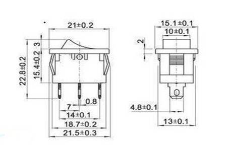 PRZEŁĄCZNIK KOŁYSK.KCD1 2pin 230V czerwony mat
