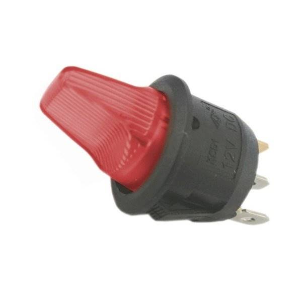 PRZEŁĄCZNIK HEBELKOWY KCD1-101B 3pin 230V czerwony