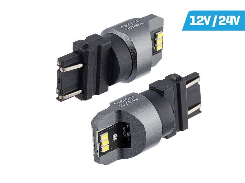 Ż.VISION 12/24V LEDx 6 PY27/7W T25 SMD CANBUS BIAŁ