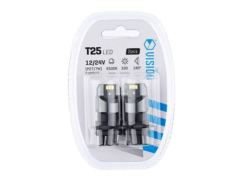 Ż.VISION 12/24V LEDx 6 PY27/7W T25 SMD CANBUS BIAŁ