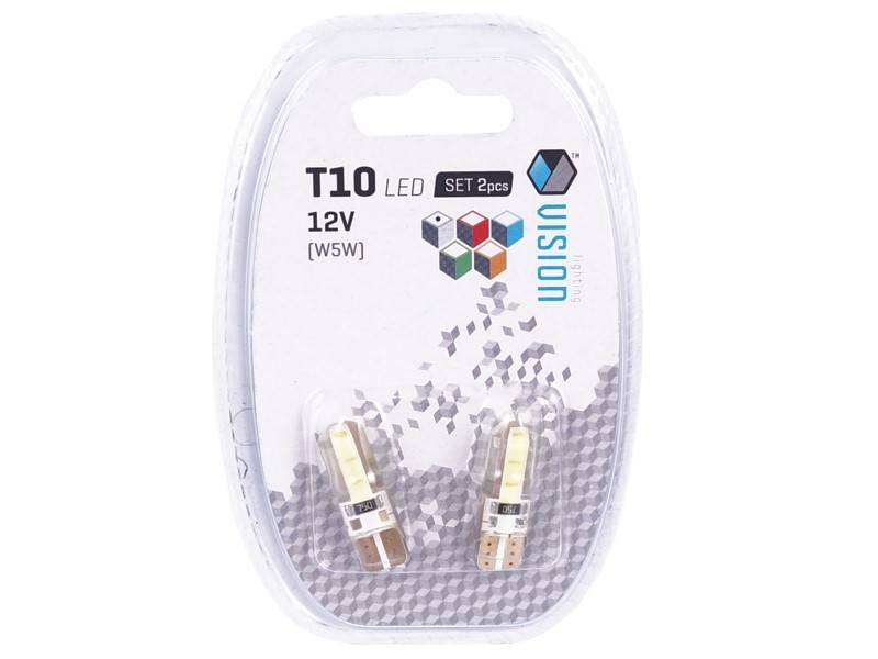 Ż.VISION 12V LEDx  2 W5W T10 COB silikon.obud.