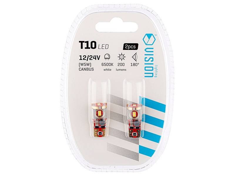 Ż.VISION 12/24V LEDx 3 W5W T10 SMD CANBUS