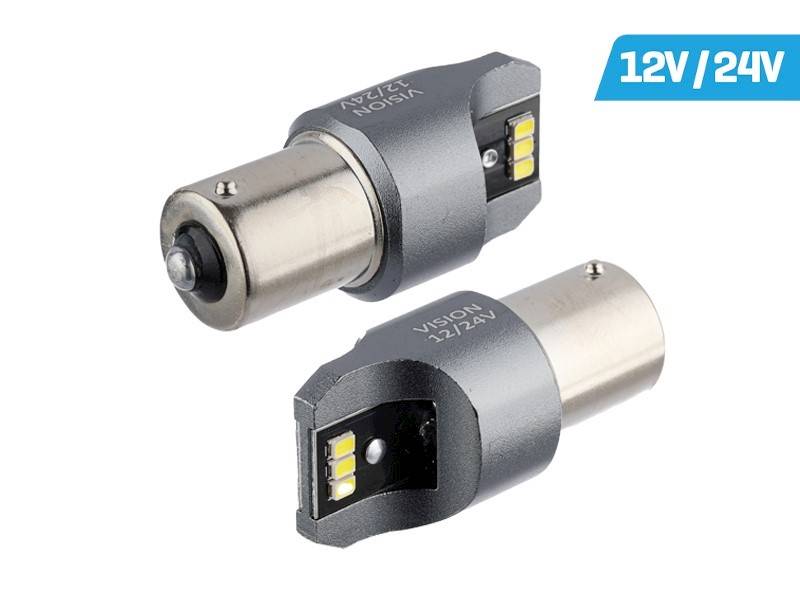 Ż.VISION 12/24V LEDx 6 P21W BA15s SMD CANBUS