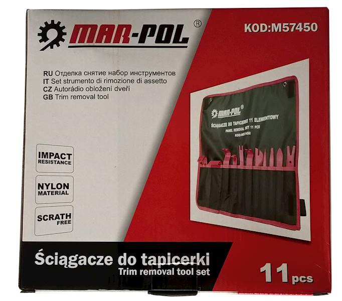 ZESTAW ŚCIĄGACZY DO TAPICERKI 11-el