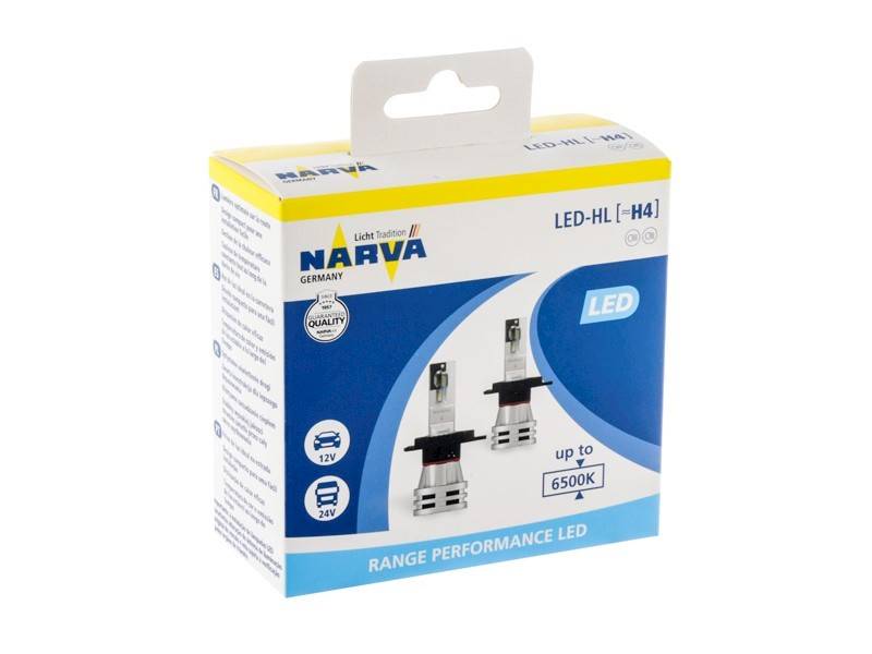 Ż.12/24V LED H4- 6500K ZAMIENNIK-NARVA b/hom. kpl.
