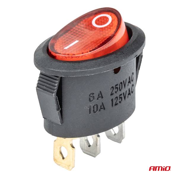 PRZEŁĄCZNIK KLAWISZ.BU01 12/230V 20A podśw.owal