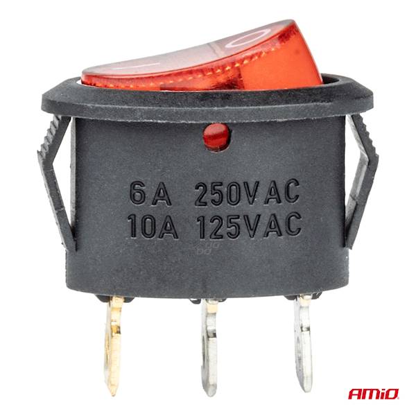 PRZEŁĄCZNIK KLAWISZ.BU01 12/230V 20A podśw.owal