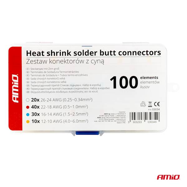 ZESTAW ZŁĄCZEK ELEKTR.TERMOKUR.+CYNA 100szt